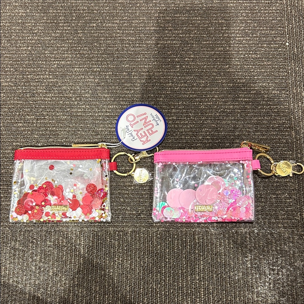 Packed party glitter pouches
